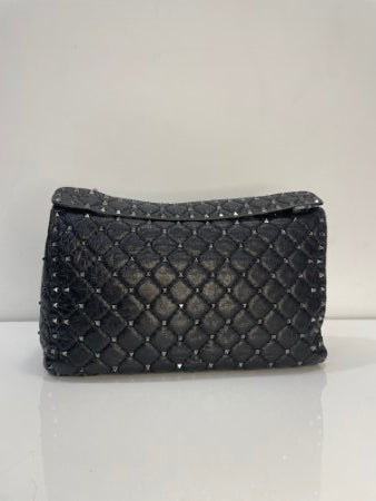 Valentino Black Spike Rockstud Large Bag-handbag-Valentino-The Closet Egypt