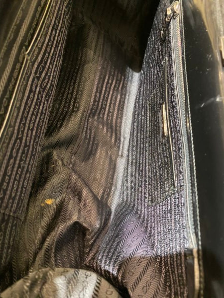 Prada Black Spazzolato Frame Bag-handbag-Prada-The Closet Egypt