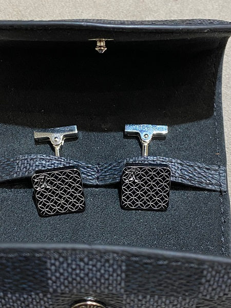 Louis Vuitton Damier Graphite Cufflinks Cover-Cufflinks Cover-Louis Vuitton-The Closet Egypt