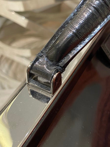 Prada Black Spazzolato Frame Bag-handbag-Prada-The Closet Egypt