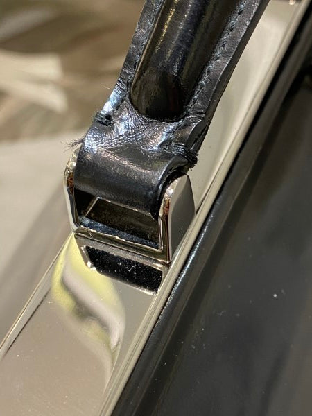 Prada Black Spazzolato Frame Bag-handbag-Prada-The Closet Egypt