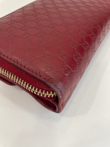 Gucci Red Microguccissima Continental Flap Wallet-wallet-Gucci-The Closet Egypt