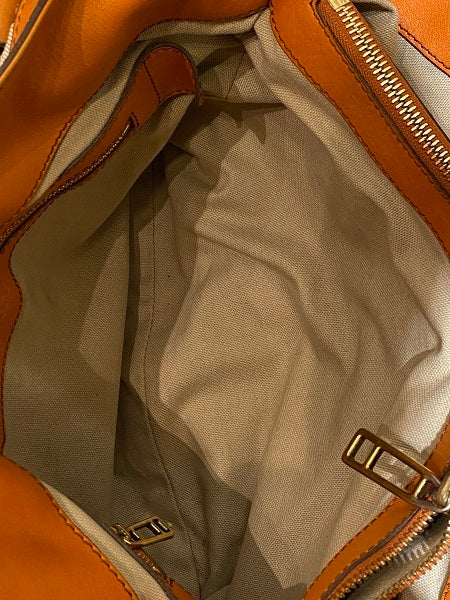 Burberry Orange House Check Parsons Tote Bag-handbag-Burberry-The Closet Egypt