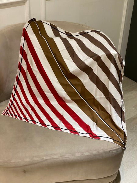 Fendi Tricolor Square Silk Scarf-Scarf-Fendi-The Closet Egypt