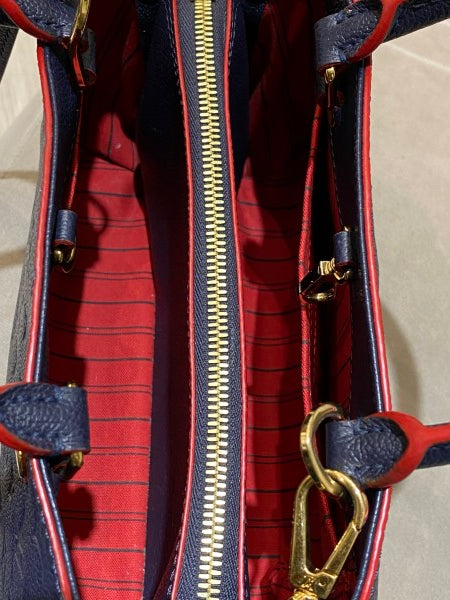 Louis Vuitton Blue Rouge Monogram Empreinte Montaigne BB Bag-handbag-Louis Vuitton-The Closet Egypt