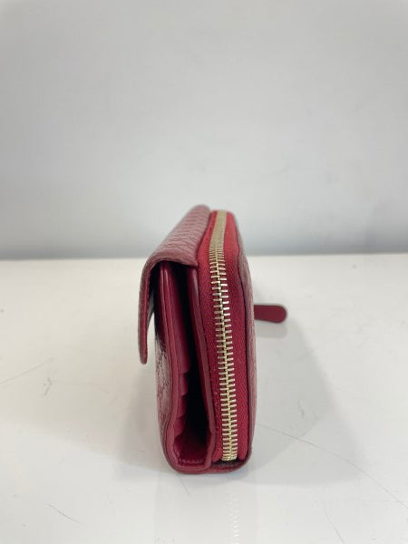 Gucci Red Microguccissima Continental Flap Wallet-wallet-Gucci-The Closet Egypt