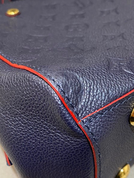 Louis Vuitton Blue Rouge Monogram Empreinte Montaigne BB Bag-handbag-Louis Vuitton-The Closet Egypt