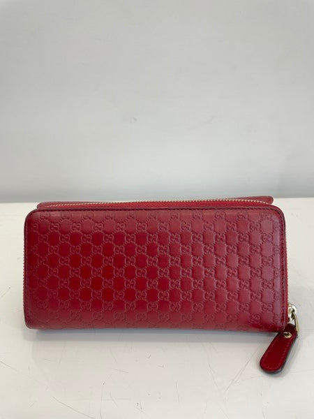 Gucci Red Microguccissima Continental Flap Wallet-wallet-Gucci-The Closet Egypt