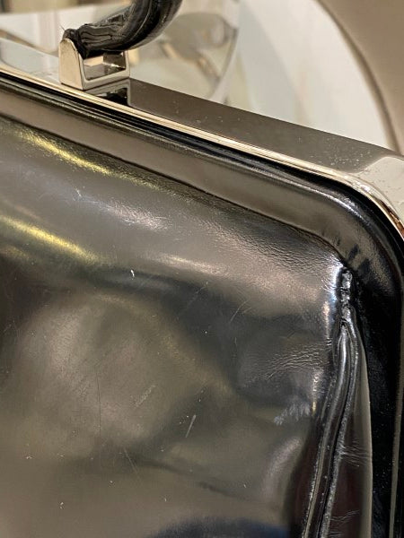 Prada Black Spazzolato Frame Bag-handbag-Prada-The Closet Egypt