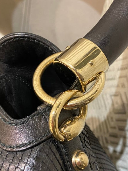 Gucci Black Python Babouska Indy Hobo Bag-handbag-Gucci-The Closet Egypt