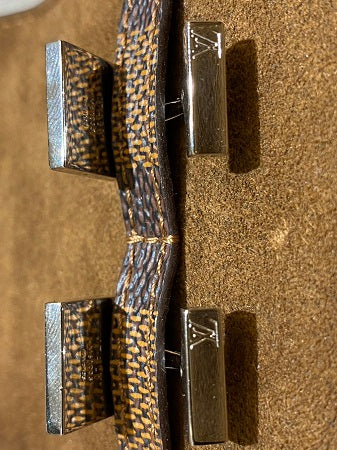 Louis Vuitton Damier Ebene Cufflinks Cover-Cufflinks Cover-Louis Vuitton-The Closet Egypt