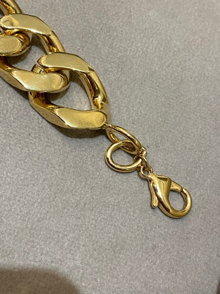 Valentino Gold VLOGO Chain Choker Bracelet-Bracelet-Valentino-The Closet Egypt