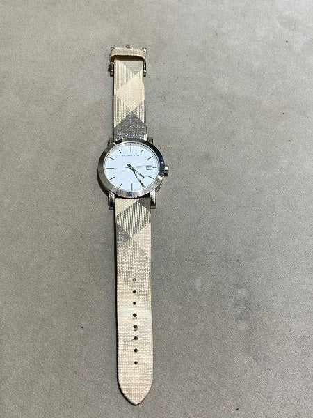 Burberry Grey House Check Watch-Watch-Burberry-The Closet Egypt