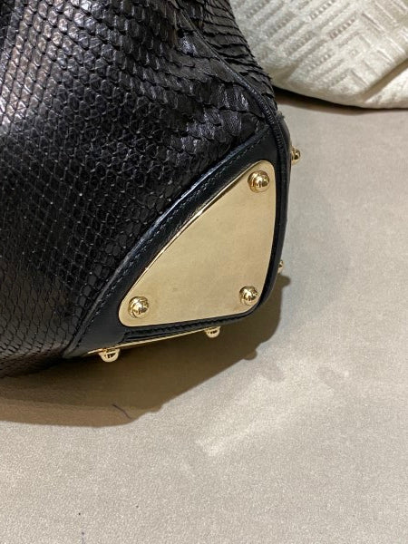 Gucci Black Python Babouska Indy Hobo Bag-handbag-Gucci-The Closet Egypt