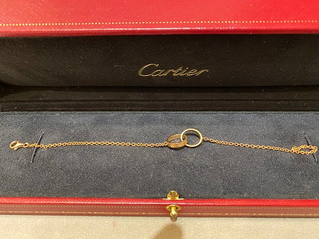 Cartier 18K Yellow Gold Love Hoops Chain Bracelet-Bracelet-Cartier-The Closet Egypt