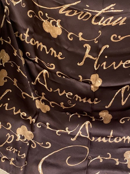 Christian Dior Brown Square Scarf-Scarf-Christian Dior-The Closet Egypt