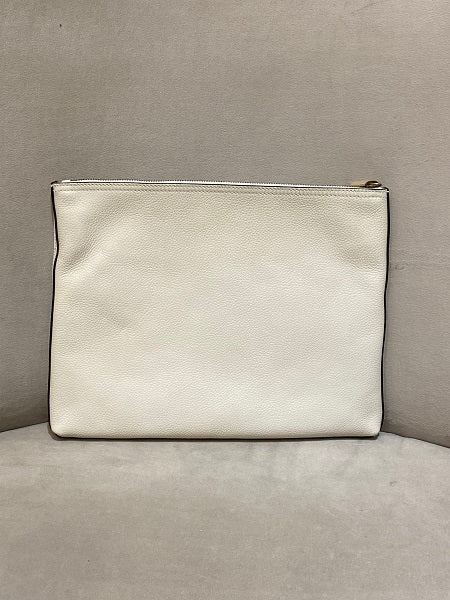 Gucci Off White Logo Print Zip Pouch-Pouch-Gucci-The Closet Egypt