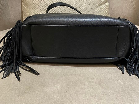 YSL Black Fringe Shopping Bag-handbag-YSL-The Closet Egypt