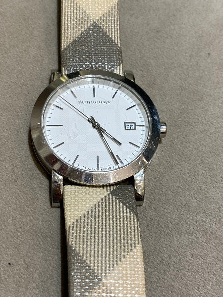 Burberry Grey House Check Watch-Watch-Burberry-The Closet Egypt