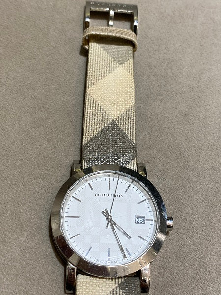 Burberry Grey House Check Watch-Watch-Burberry-The Closet Egypt