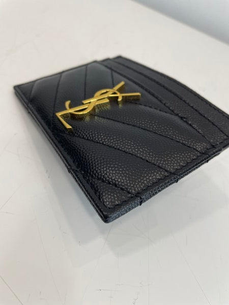 YSL Black Card Holder-Card Holder-YSL-The Closet Egypt