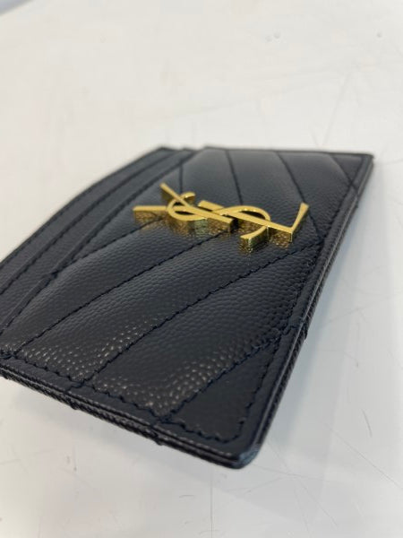 YSL Black Card Holder-Card Holder-YSL-The Closet Egypt