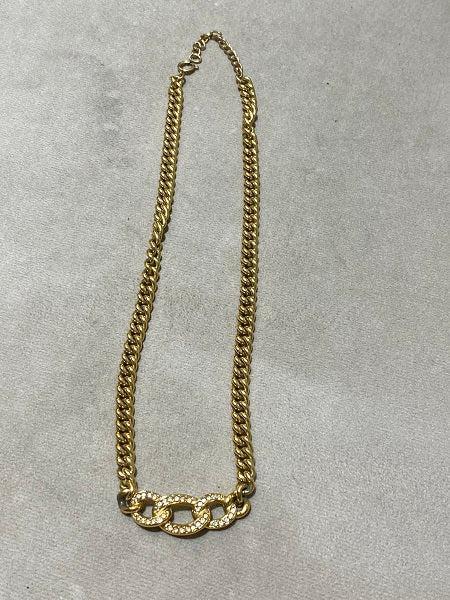 Christian Dior Gold Plated Necklace-Necklaces-Christian Dior-The Closet Egypt