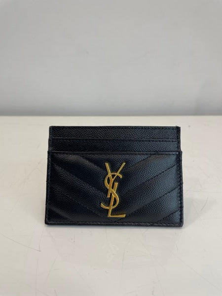 YSL Black Card Holder-Card Holder-YSL-The Closet Egypt