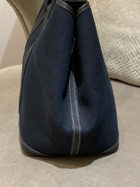 Hermes Black Garden Party Toile 36cm Negonda Bag