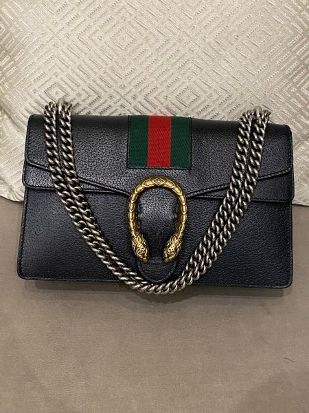 Gucci Black Web Mini Dionysus Shoulder Bag-handbag-Gucci-The Closet Egypt
