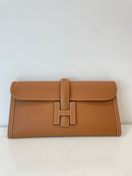 Hermes Camel Jige Elan 29 Clutch-Clutch-Hermes-The Closet Egypt