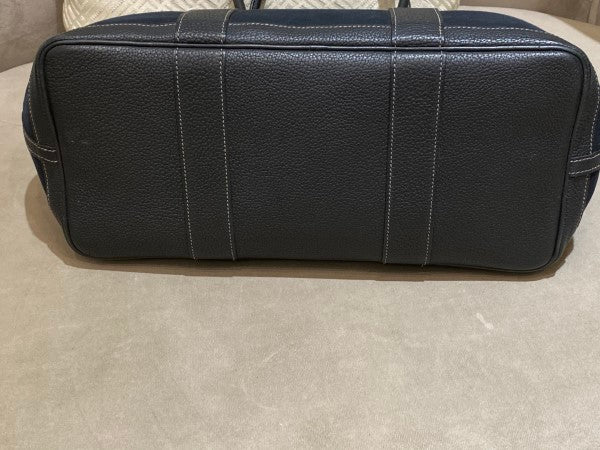Hermes Black Garden Party Toile 36cm Negonda Bag