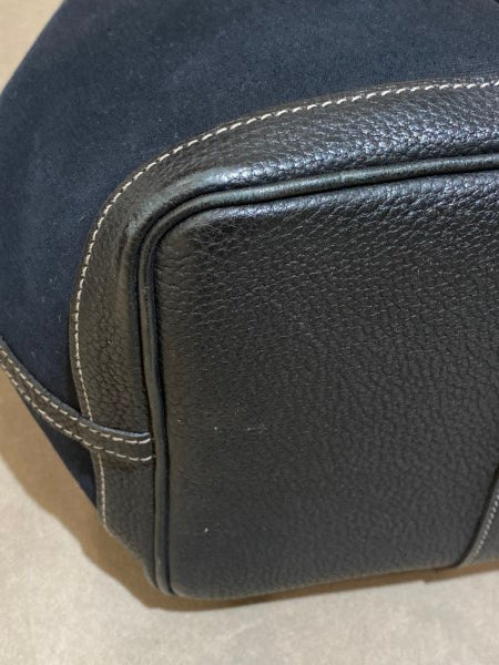 Hermes Black Garden Party Toile 36cm Negonda Bag