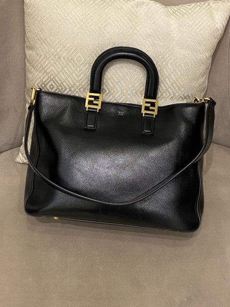 Fendi Black Tote Bag-handbag-Fendi-The Closet Egypt