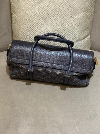 Louis Vuitton Navy Blue Gris Monogram Volupte Psyche Bag-handbag-Louis Vuitton-The Closet Egypt