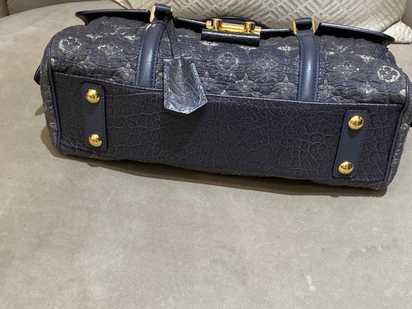 Louis Vuitton Navy Blue Gris Monogram Volupte Psyche Bag-handbag-Louis Vuitton-The Closet Egypt