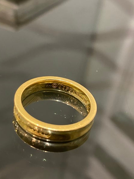 Tiffany & Co 18K Yellow Gold Band Ring-Rings-Tiffany & Co-The Closet Egypt