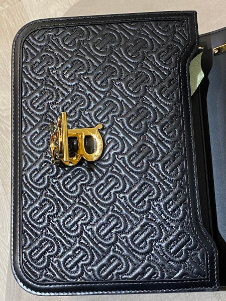 Burberry Black TB Embossed Monogram Medium Bag-handbag-Burberry-The Closet Egypt