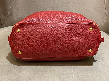 Prada Red Vitello Daino Bag-handbag-Prada-The Closet Egypt