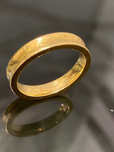 Tiffany & Co 18K Yellow Gold Band Ring-Rings-Tiffany & Co-The Closet Egypt