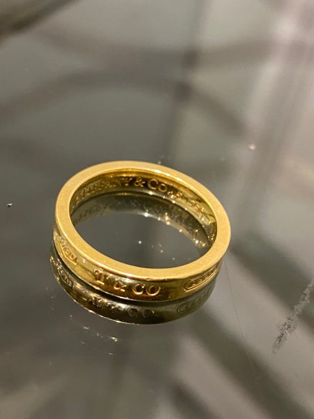 Tiffany & Co 18K Yellow Gold Band Ring-Rings-Tiffany & Co-The Closet Egypt