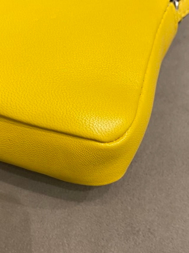 Fendi Yellow Fur Micro Monster Baguette Bag