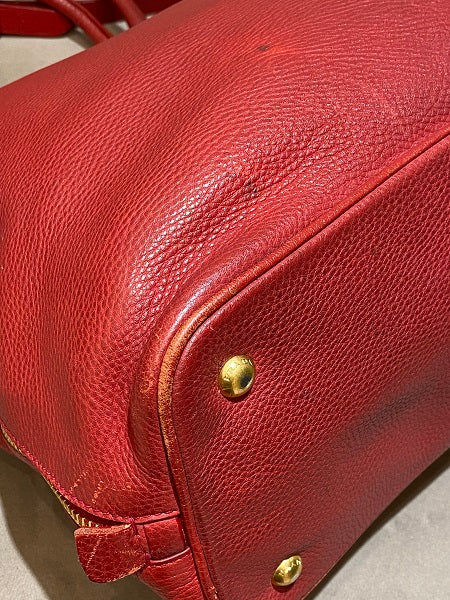 Prada Red Vitello Daino Bag-handbag-Prada-The Closet Egypt