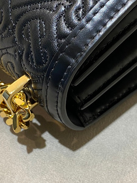 Burberry Black TB Embossed Monogram Medium Bag-handbag-Burberry-The Closet Egypt