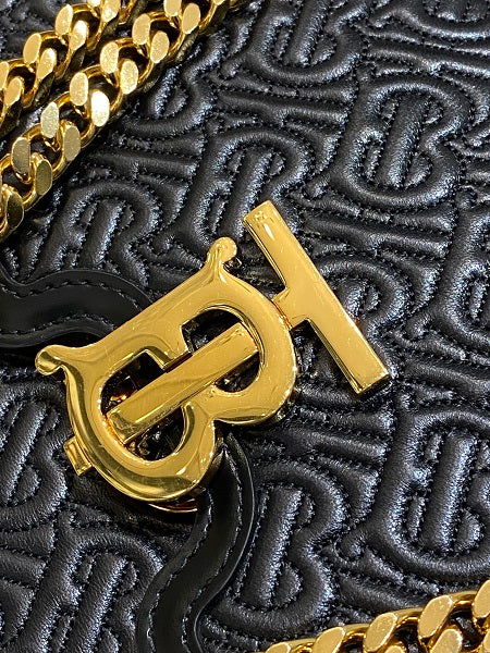 Burberry Black TB Embossed Monogram Medium Bag-handbag-Burberry-The Closet Egypt