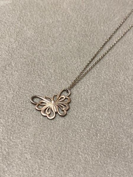 Tiffany & Co Silver Butterfly Necklace-Necklaces-Tiffany & Co-The Closet Egypt