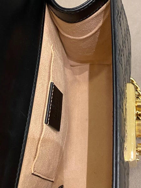 Gucci Black Guccissima Padlock Small Bag-handbag-Gucci-The Closet Egypt