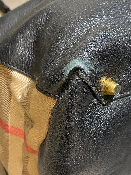 Burberry Black Banner House Check Bag-handbag-Burberry-The Closet Egypt