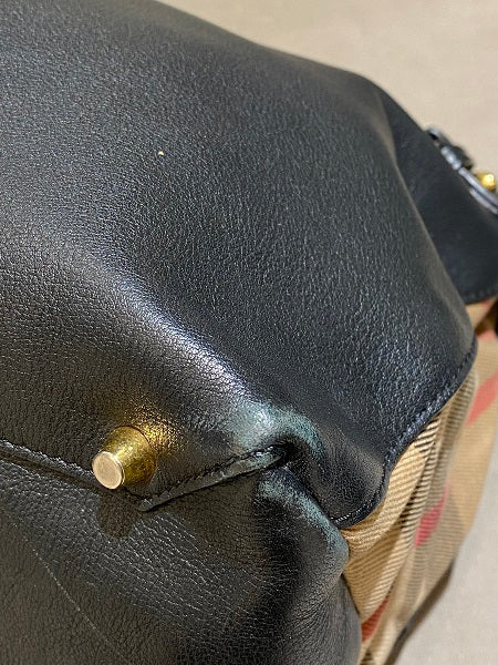 Burberry Black Banner House Check Bag-handbag-Burberry-The Closet Egypt