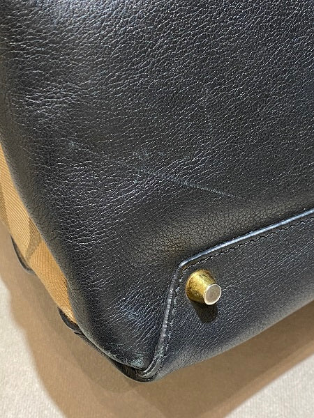 Burberry Black Banner House Check Bag-handbag-Burberry-The Closet Egypt